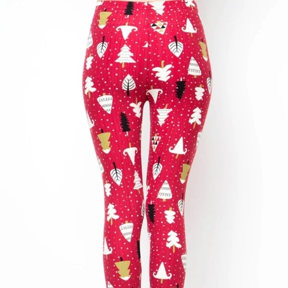 3 For $15 Christmas Tree print Leggings - Picture 4 of 4